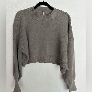 Free people easy street cropped sweater